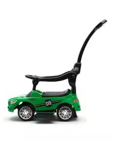 Groen Kindervoertuig - Duwauto met Voetsteun en stang