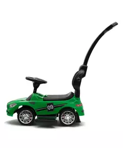 Groen Kindervoertuig - Duwauto met Voetsteun en stang