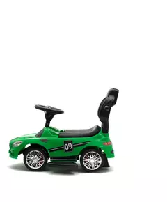 Groen Kindervoertuig - Duwauto met Voetsteun en stang