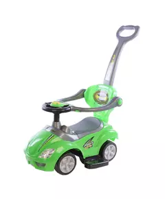 Groene Loopauto met Duwstang - Peuterauto