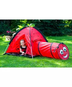 Kindertent Lieveheersbeestje Rood met Tunnel