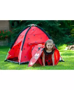 Kindertent Lieveheersbeestje Rood met Tunnel
