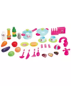 Roze Speelkeuken - Compact - Inclusief Speelgoedvoedsel