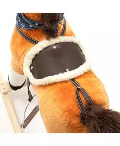 Schommelpaard Pluchen Bruin incl. Bandana en Muziek