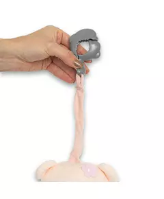 Knuffelbeer Roze Pluche met Speelautomaat en Clip