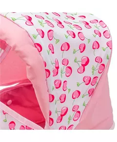 Roze 2-in-1 Poppenwagen met Verstelbare Kap