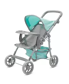Sportwandelwagen Lichtgrijs Mintgroen Ergonomisch