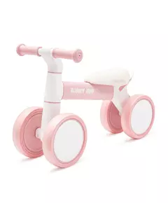 Loopfiets Roze Wit - Ergonomische Zitting