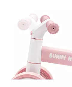 Loopfiets Roze Wit - Ergonomische Zitting
