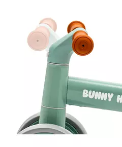 Driewielige loopfiets mintgroen - ergonomisch en stevig