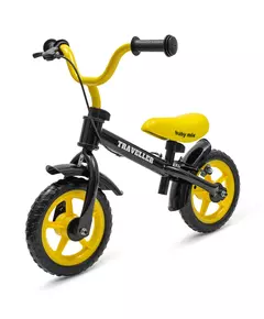 Loopfiets Zwart Geel - Lichtgewist peuterfiets