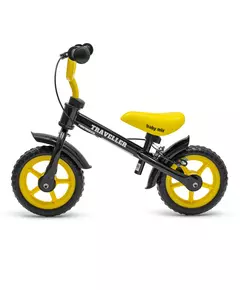 Loopfiets Zwart Geel - Lichtgewist peuterfiets