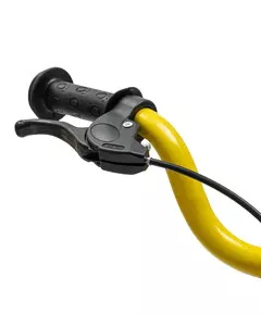 Loopfiets Zwart Geel - Lichtgewist peuterfiets
