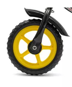Loopfiets Zwart Geel - Lichtgewist peuterfiets
