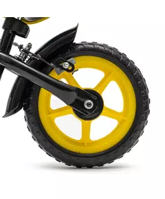 Loopfiets Zwart Geel - Lichtgewist peuterfiets