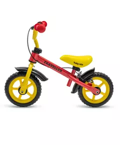 Loopfiets Rood Geel - Lichtgewist peuterfiets
