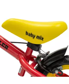 Loopfiets Rood Geel - Lichtgewist peuterfiets
