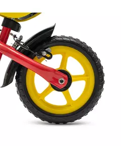 Loopfiets Rood Geel - Lichtgewist peuterfiets