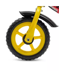 Loopfiets Rood Geel - Lichtgewist peuterfiets