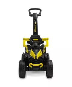 Loopauto kleine quad geel zwart - peuterauto