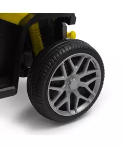 Loopauto kleine quad geel zwart - peuterauto