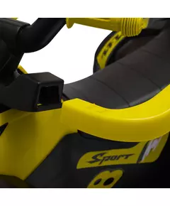 Loopauto kleine quad geel zwart - peuterauto