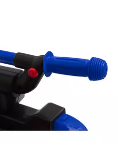 Blauwe/Zwarte Loopauto Quad Design met Duwstang