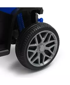 Blauwe/Zwarte Loopauto Quad Design met Duwstang