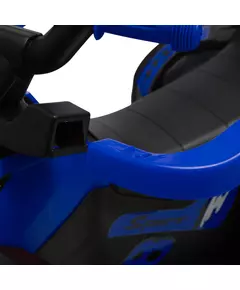 Blauwe/Zwarte Loopauto Quad Design met Duwstang