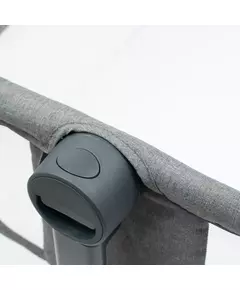Co-Sleeper Verstelbaar - Grijze Bijzetwieg met Wielen