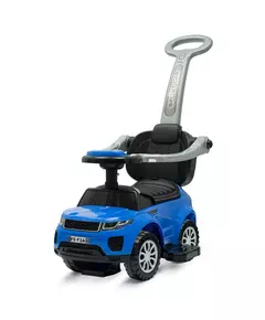 Loopauto - Blauw met Zwart - Voor Binnen en Buiten