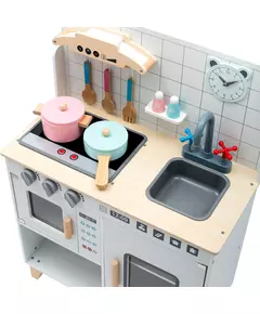 Houten Speelkeuken Wit - Montessori met Accessoires