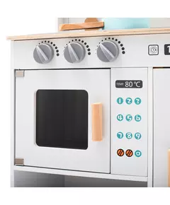 Houten Speelkeuken Wit - Montessori met Accessoires