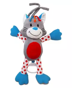Pluche Kat Muziekdoosje - Kleurrijk - Veilig Speelgoed