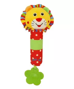 Rammelaar Leeuw - Kleurrijk Zacht Knuffelspeeltje