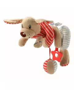 Spiraal speelgoed Hond - Rood-wit - Tactiel en visueel