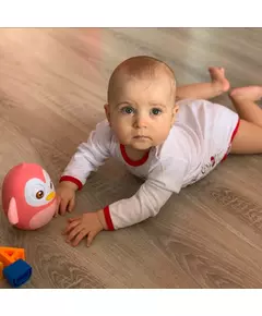 Schommelpinguïn Roze - Pluche Speelgoedfiguur