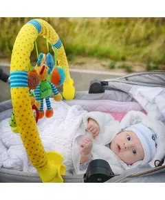 Kleurrijke speelboog met speeltjes - Zacht babyspeelgoed