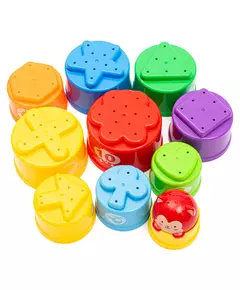 Stapelbekers met Kleurensymbolen - Peuterspeelgoed