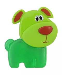 Schattige Groene Speelgoedhond - Koelbijtring & Knuffel