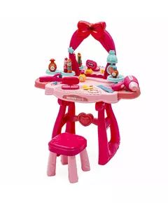 Kinderkaptafel Roze - Inclusief Accessoires & Spiegel