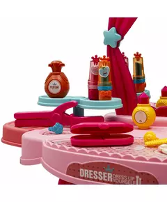 Kinderkaptafel Roze - Inclusief Accessoires & Spiegel