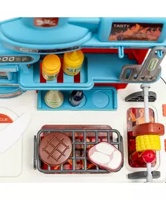 Speelgoedkeuken Barbecue op Wielen met Accessoires