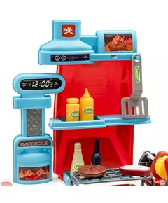 Speelgoedkeuken Barbecue op Wielen met Accessoires