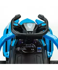 Speelgoedvoertuig kinderauto blauw met duwstang