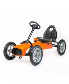 Go-kart Oranje met Comfortabel Zitje en Stevige Wielen