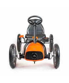 Go-kart Oranje met Comfortabel Zitje en Stevige Wielen