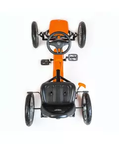 Go-kart Oranje met Comfortabel Zitje en Stevige Wielen