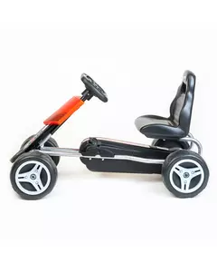 Go-kart Trapauto met Ergonomisch Zitje - Zilver Oranje