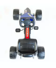 Go-kart Trapauto met Ergonomisch Zitje - Zilver Oranje
